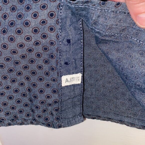 Alexander Julian Colours Mens Short Sleeve Button Up Size Medium - Picture 7 of 7